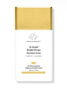Drunk Elephant B-Goldi Bright Drops - White & Gold Bottle